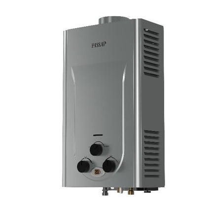 سخان غاز باساب ، سعة 10 لتر ، فضي - WH-10L