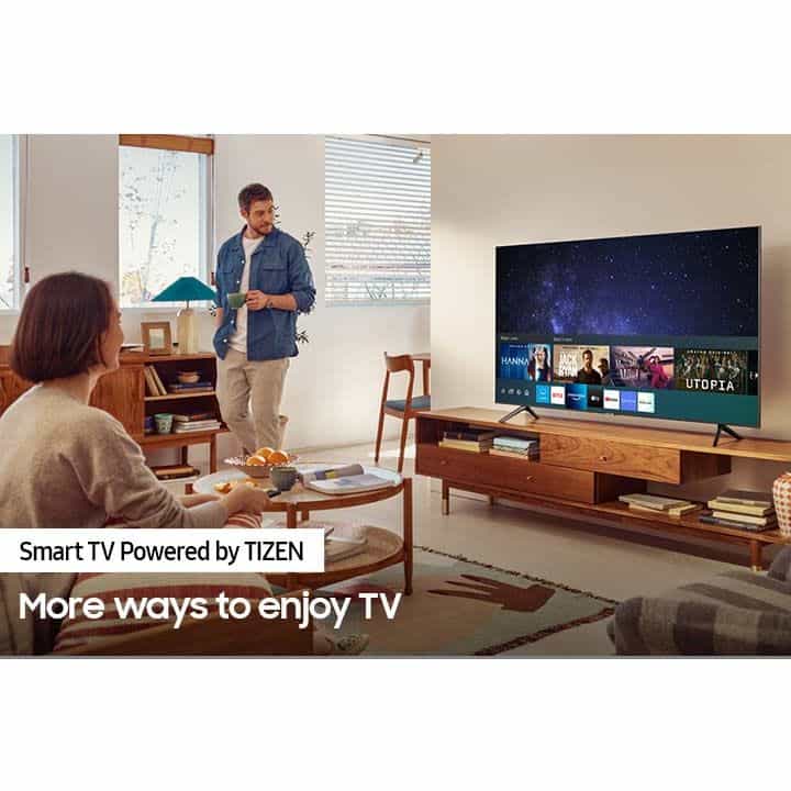 تلفزيون سمارت سامسونج ، مقاس 43 بوصة ، ليد ، دقة 4K UHD ، ببريسفر داخلي - 43CU7000