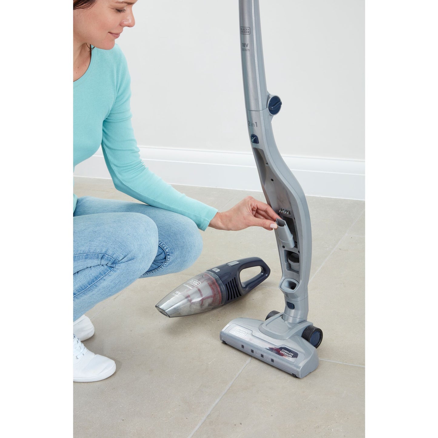 Black+Decker Cordless Vacuum Cleaner, Remade - SVB520JW-B5