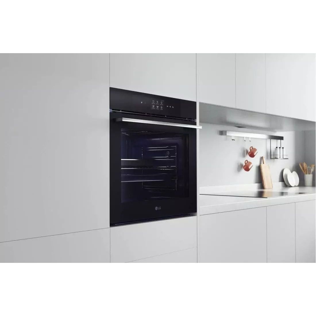 LG Built-In Electric Oven 60cm, 76 Liters, Black and Silver - WSED7667M.BBMZEEC