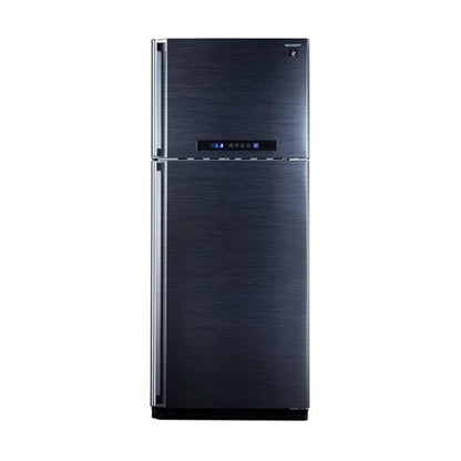 ثلاجة فريزر علوي شارب ، سعة 396 لتر ، نوفروست ، اسود - SJ-PC48A(BK)