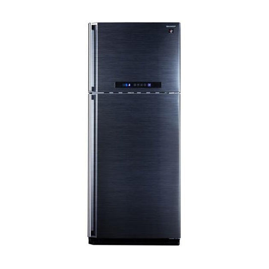 ثلاجة فريزر علوي شارب ، سعة 396 لتر ، نوفروست ، اسود - SJ-PC48A(BK)
