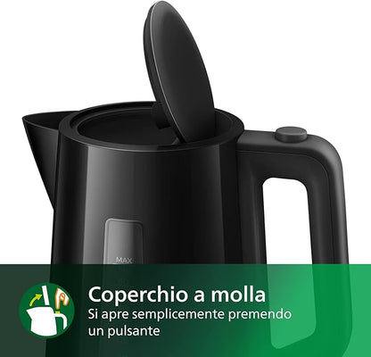 Philips Electric Kettle, 1.7 Liter Capacity, 2200 Watts, White - HD9318-20