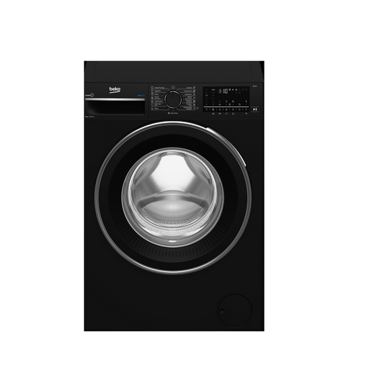 غسالة فول اوتوماتيك تحميل امامي بيكو B3WFU501040BCI ، سعة 10 كجم ، اسود
