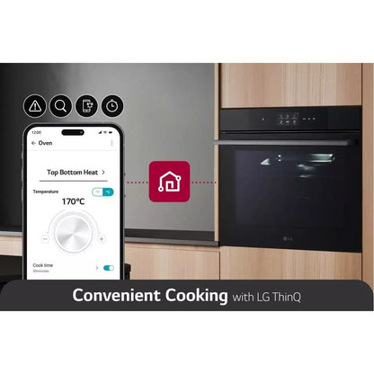 LG Built-In Electric Oven 60cm, 76 Liters, Black and Silver - WSED7667M.BBMZEEC