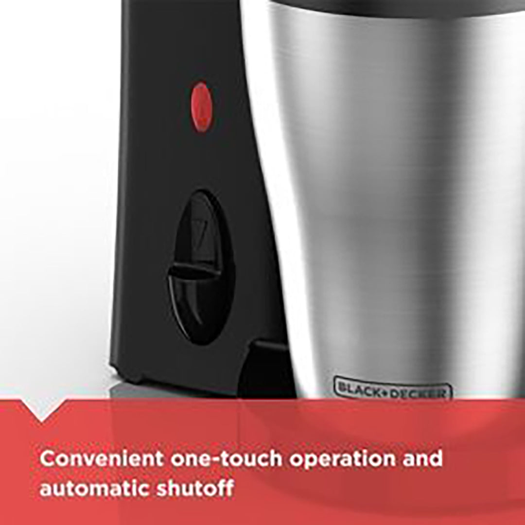 Black+Decker Coffee Maker DCM18S, 2 Cup Capacity, 800 Watt, Stainless Steel