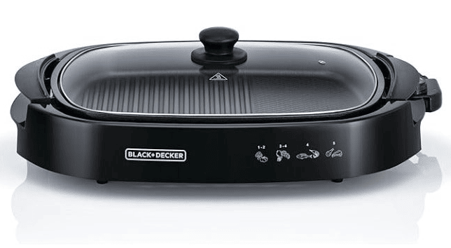 شواية كهرباء بلاك اند ديكر، اسود - GH1500-B5