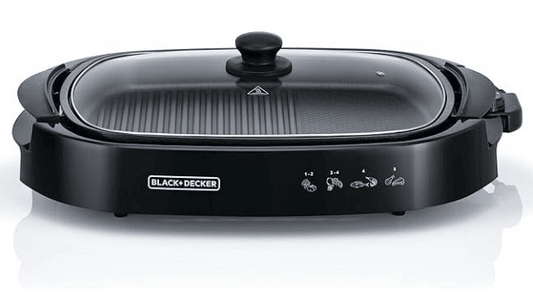 شواية كهرباء بلاك اند ديكر، اسود - GH1500-B5