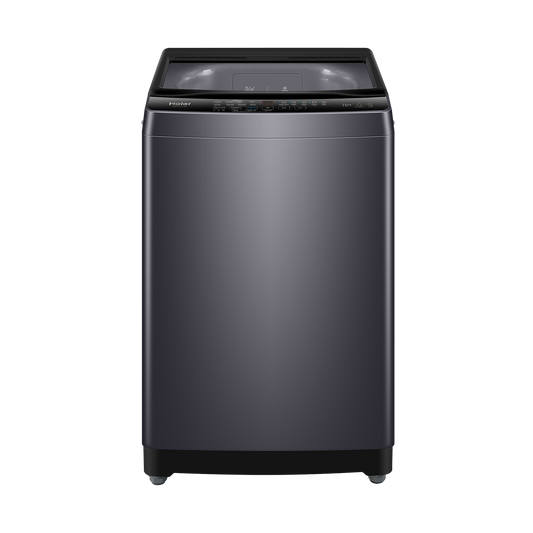 غسالة فوق اوتوماتيك هاير HWM100-316S8 ، سعة 10 كجم ، فضي غامق