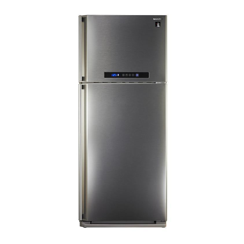 ثلاجة فريزر علوي شارب SJ-PC48A(ST) ، سعة 385 لتر ، لا ، ستانلس ستيل