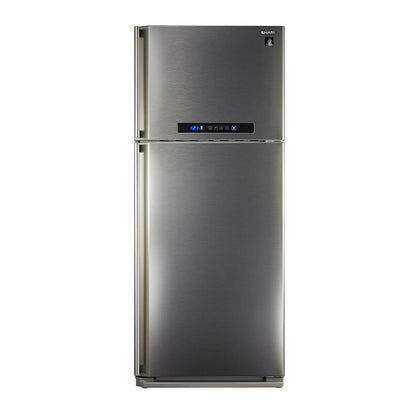 ثلاجة فريزر علوي شارب SJ-PC48A(ST) ، سعة 385 لتر ، لا ، ستانلس ستيل