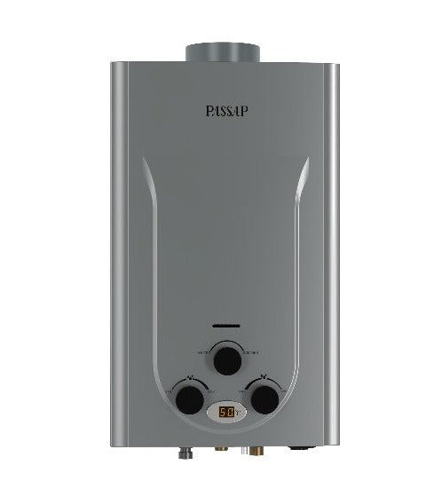 سخان غاز باساب ، سعة 10 لتر ، فضي - WH-10L
