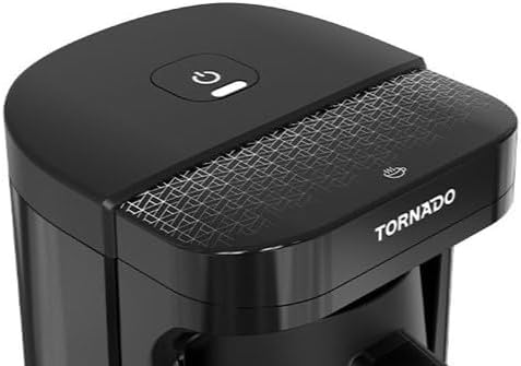 Tornado Turkish Coffee Maker, 330ml Capacity, 535W, Black - TCME-100-ESBL