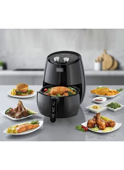 Air Fryer Black And Decker Air Fryer, 4.3L Capacity, Black - AF350-B5