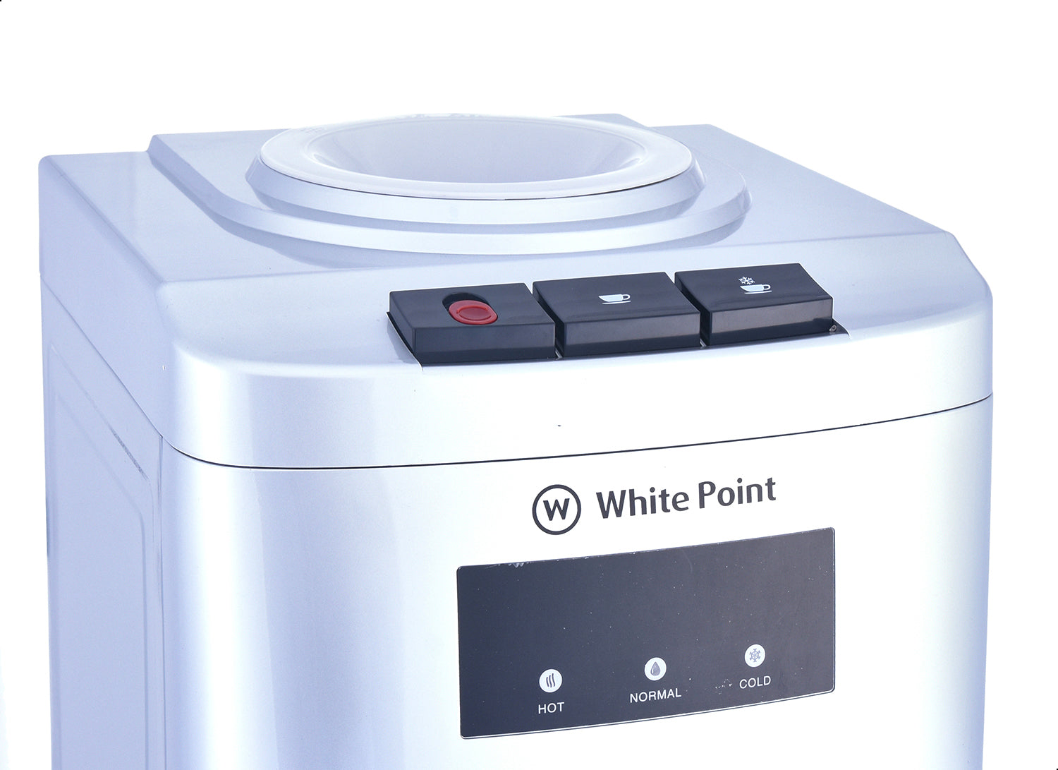 مبرد مياه تحمیل علوي وايت بوينت ، ساخن وبارد وفاتر ، 3 حنفية ، فضي - WPWD 1316FS