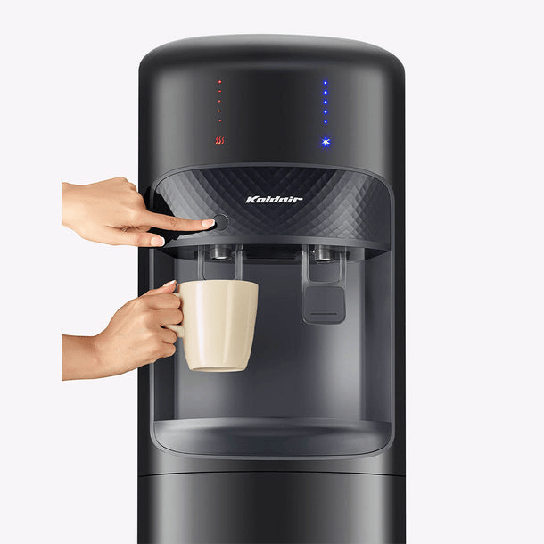 Koldair A Hot and Cold Water Dispenser, 2 Taps, Black