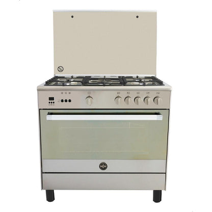 LA GERMANIA GAS COOKER 5 BURNER 9C10GLA1X4AWW , 5 SHALAH , STAINLESS STEEL
