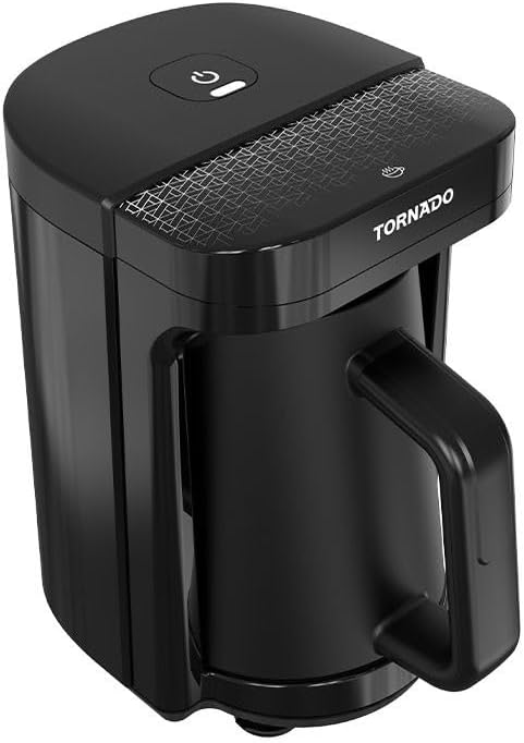 Tornado Turkish Coffee Maker, 330ml Capacity, 535W, Black - TCME-100-ESBL