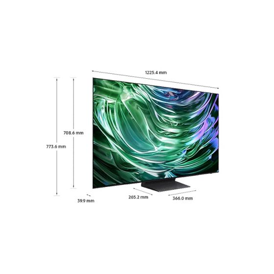 تلفزيون سمارت سامسونج ، مقاس 55 بوصة ، OLED ، دقة 4K UHD ، ببـريسفر داخلي - QA55S90DAWXXY