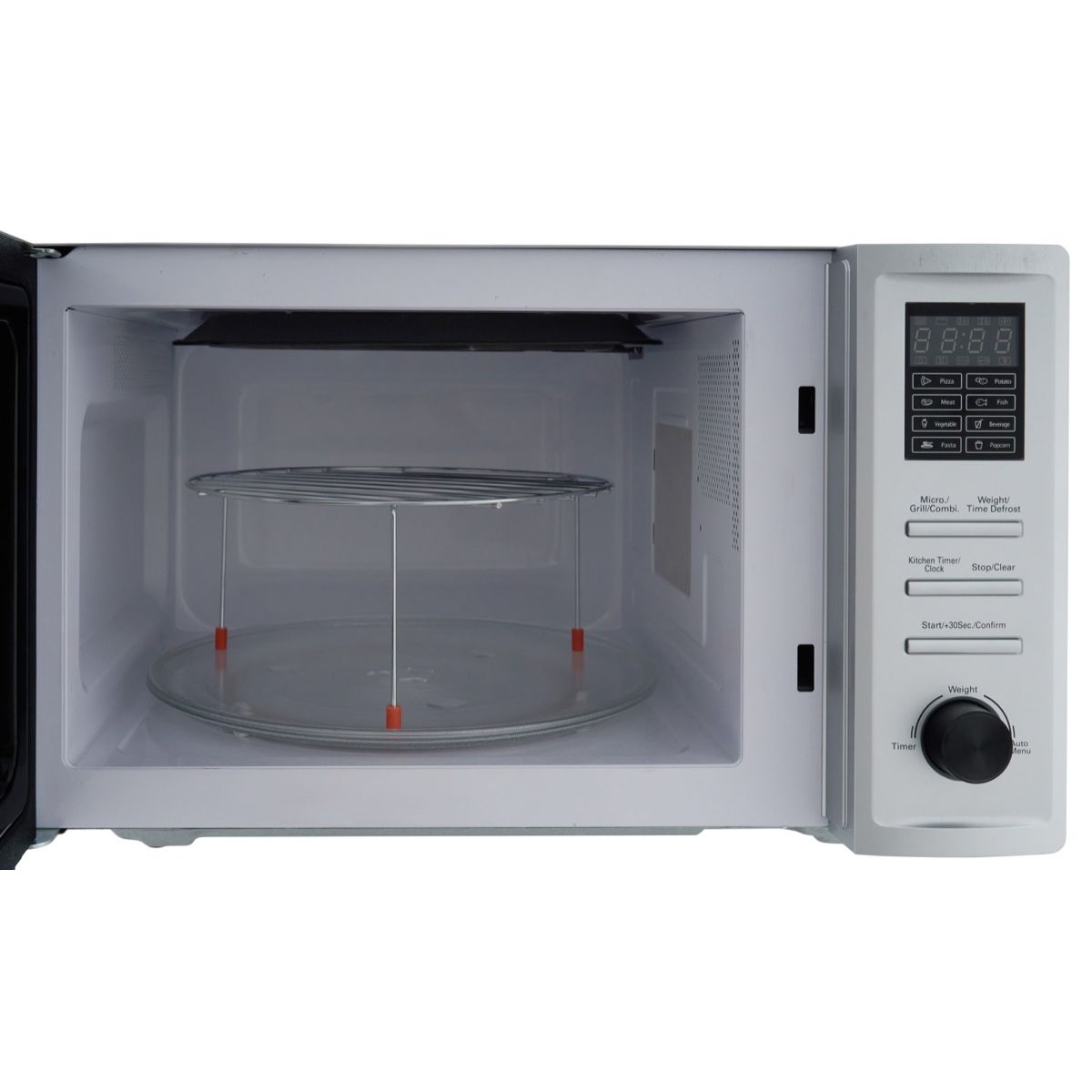Tornado Digital Microwave with Grill 36 Liter Silver - MOM-C36BBE-S