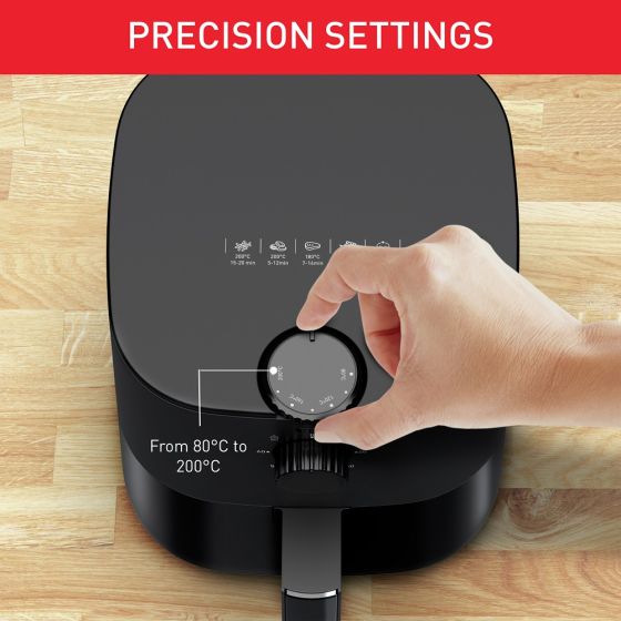 Easy Fry Essential Air Fryer, 3.5 Liters, 1500 Watt, Black - EY1308EG