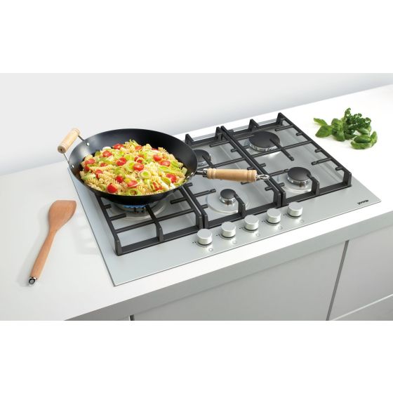 Gorenje Gas Built-In Hob GW9C51X, Silver, 5 Burners, 90cm