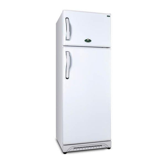 ثلاجة بفريزر علوي كيريازي K330W/G ، سعة 335 لتر ، لا ، اخضر