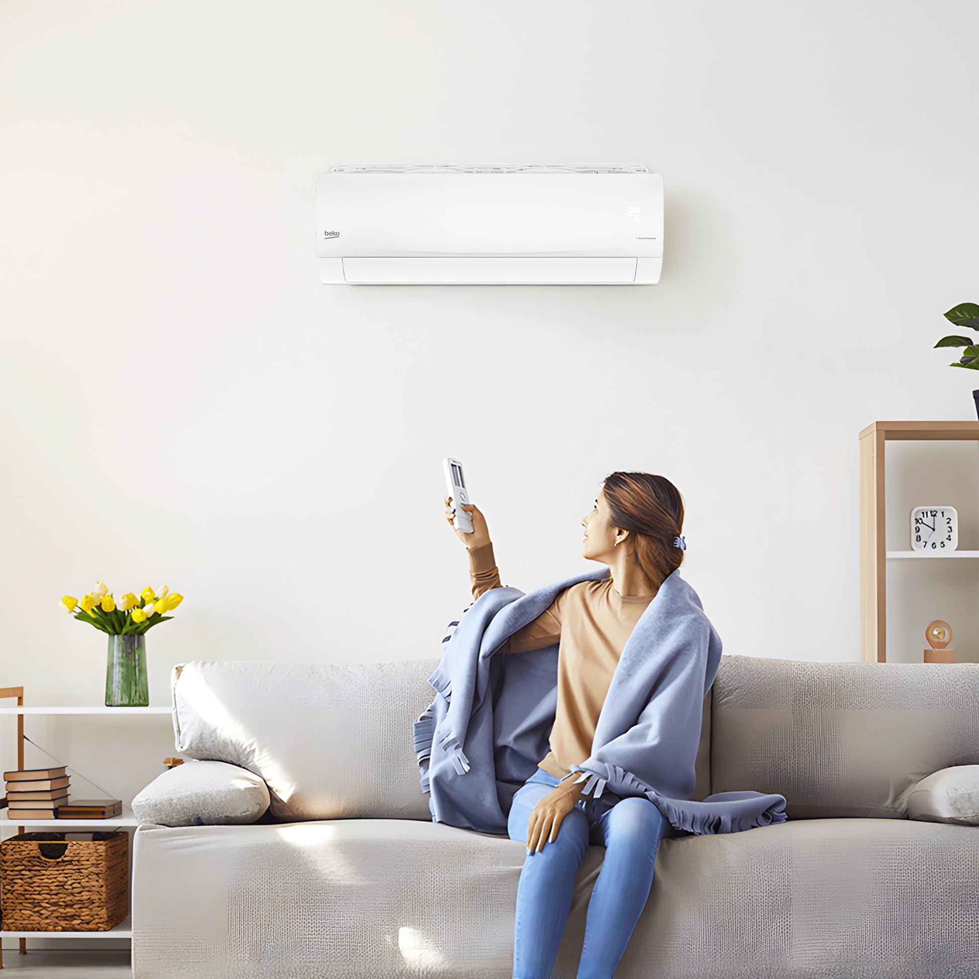 تكييف سبليت بيكو، موتور انفرتر، 2.25 حصان، بارد فقط - BICT1820XS, ابيض