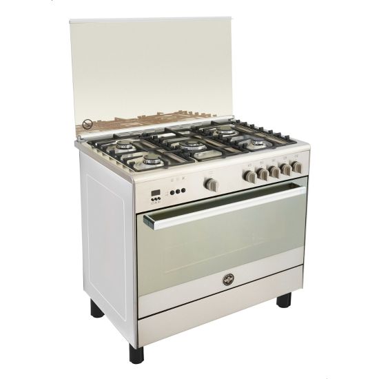 LA GERMANIA GAS COOKER 5 BURNER 9C10GLA1X4AWW , 5 SHALAH , STAINLESS STEEL