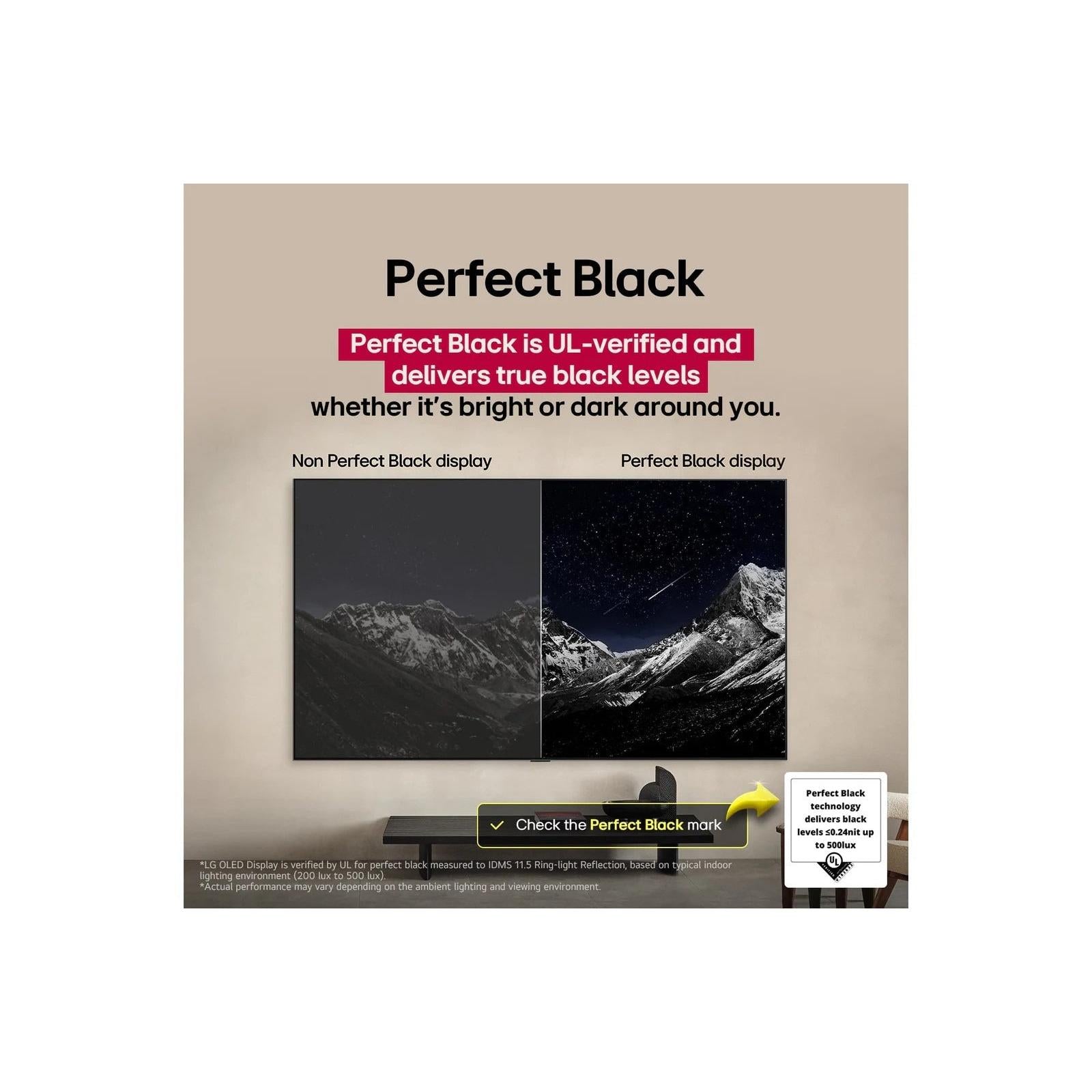 تلفزيون سمارت إل جي ، مقاس 83 بوصة ، ليد ، دقة 4K UHD ، ببريسفر داخلي - OLED83C56LA