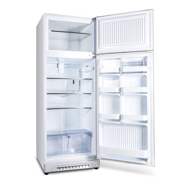 ثلاجة بفريزر علوي كيريازي K330W/G ، سعة 335 لتر ، لا ، اخضر