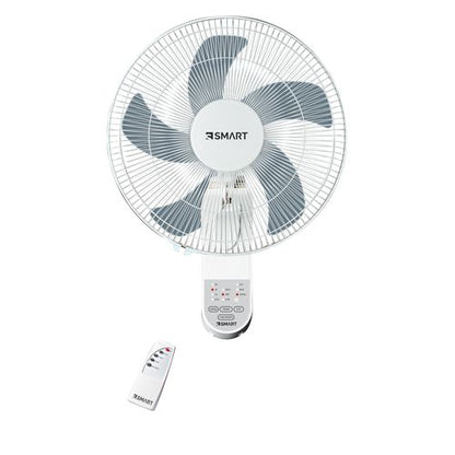 مروحة حائط اس سمارت ، مقاس 18 بوصة ، ابيض ورمادي - SWF181R