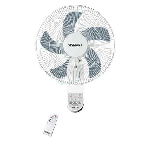 مروحة حائط اس سمارت ، مقاس 18 بوصة ، ابيض ورمادي - SWF181R