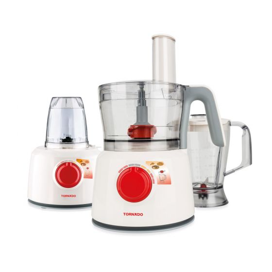 Tornado Food Processor 1000 Watt White - TFP1000CC