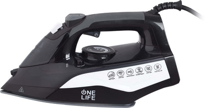 مكواة بخار وان لايف ، اسود وابيض - ST250C