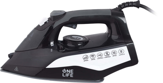مكواة بخار وان لايف ، اسود وابيض - ST250C