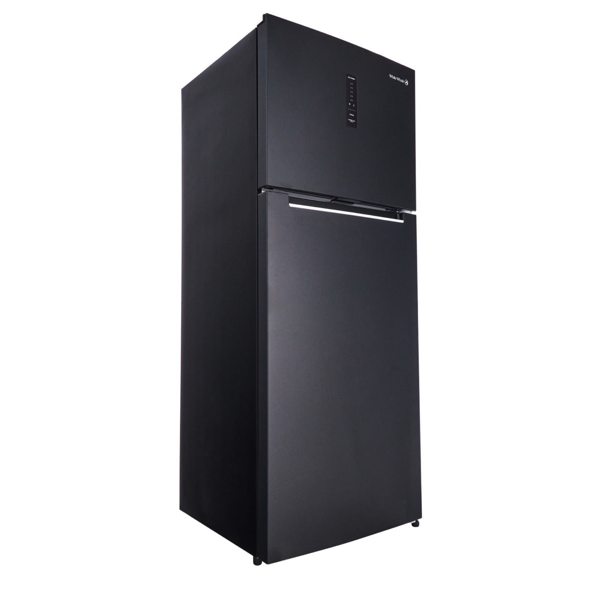 ثلاجة فريزر علوي وايت ويل WR-4385-HB ، سعة 430 لتر ، نوفروست ، لا ، اسود