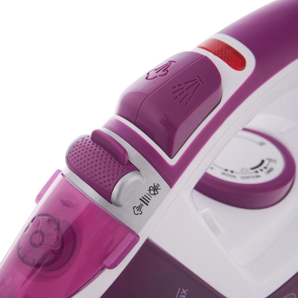 مكواة بخار بلاك اند ديكر ، ابيض وارجواني - X2450-B5