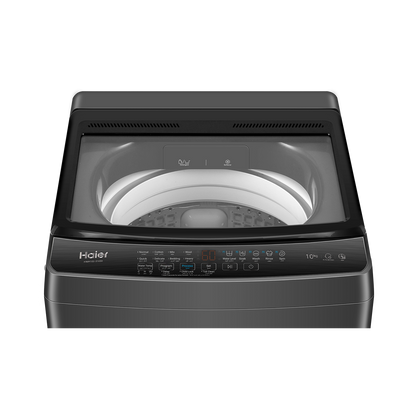 غسالة فوق اوتوماتيك هاير HWM100-316S6 ، سعة 10 كجم ، فضي غامق