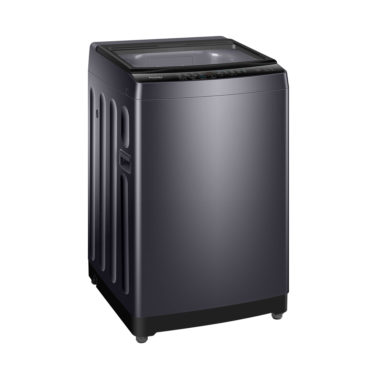 غسالة فوق اوتوماتيك هاير HWM100-316S8 ، سعة 10 كجم ، فضي غامق