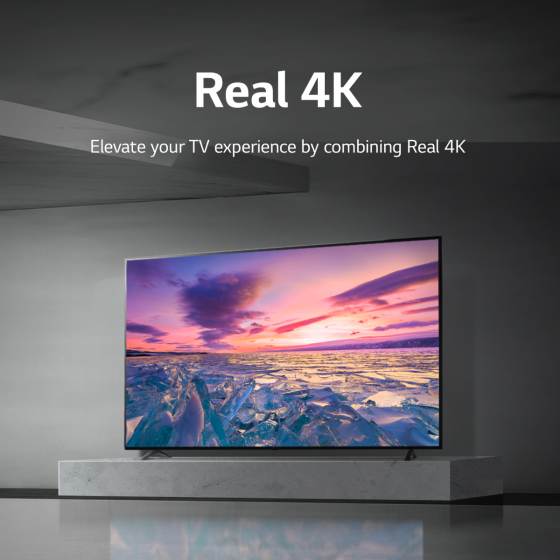 تلفزيون سمارت ال جي ، مقاس 55 بوصة ، ليد ، دقة 4K UHD ، ببريسفر داخلي