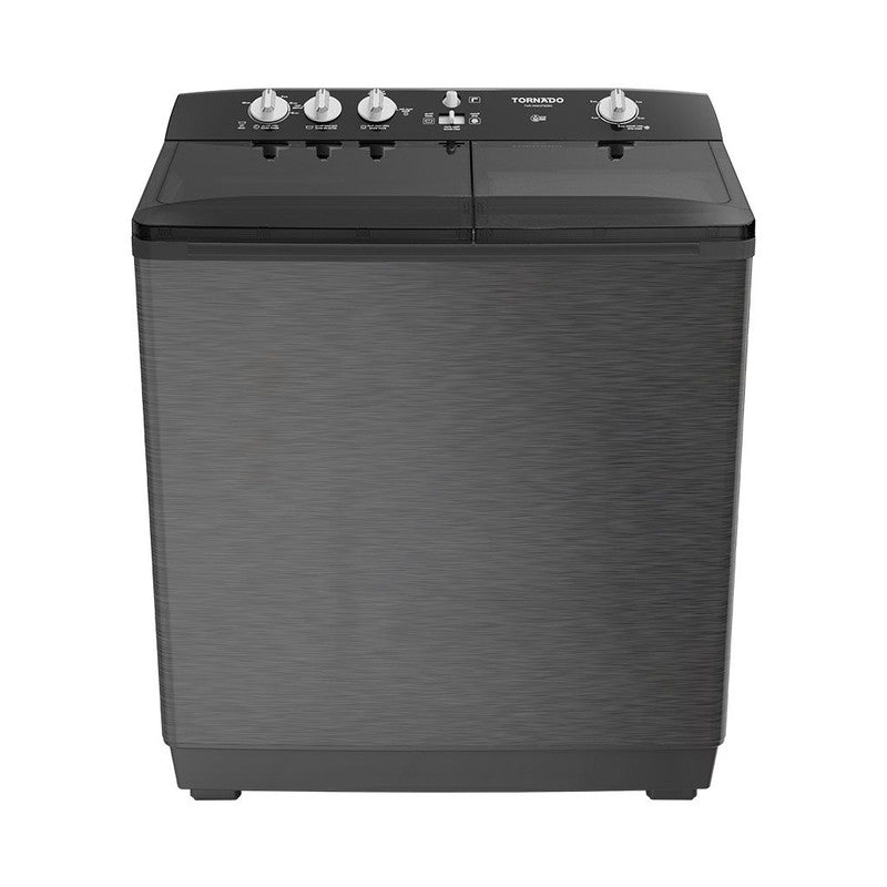 غسالة فوق اوتوماتيك تورنيدو ، سعة 7 كجم ، اسود وفضي - TVH-HM07T(SK)
