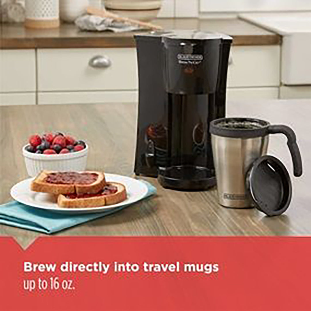 Black+Decker Coffee Maker DCM18S, 2 Cup Capacity, 800 Watt, Stainless Steel