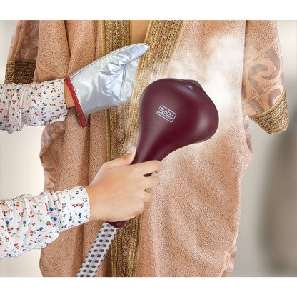 مكواة بخار عمودية بلاك اند ديكر ، 2 لتر ، احمر - GSTD2450-B5