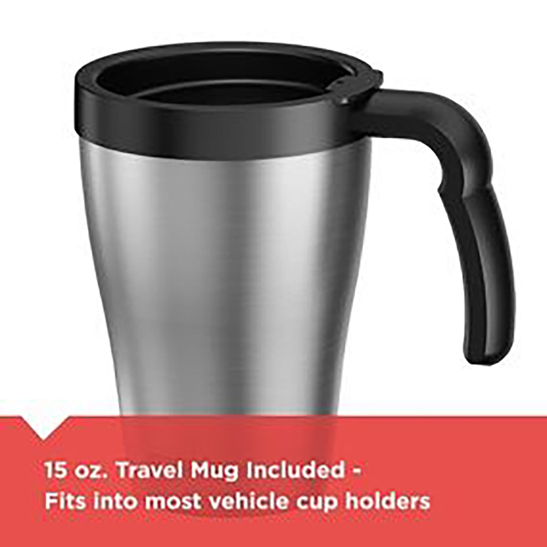 Black+Decker Coffee Maker DCM18S, 2 Cup Capacity, 800 Watt, Stainless Steel