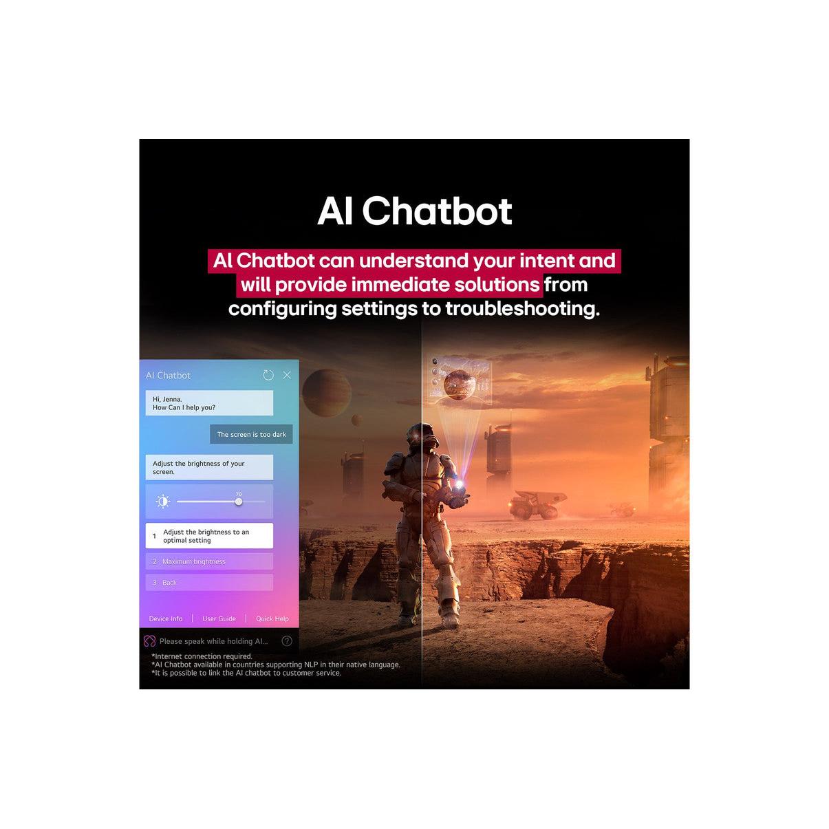 تلفزيون سمارت ال جي ، مقاس 55 بوصة ، ليد ، دقة 4K UHD ، ببسريفر داخلي - 55UA85006LA