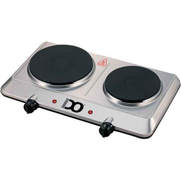 ido electric hot plate, 2 eyelets, 1500 watt, silver - HP2E1500-SV