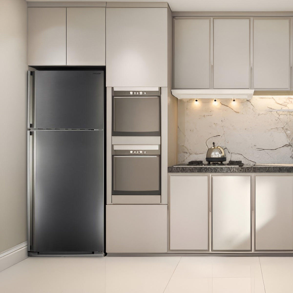 ثلاجة بفريزر علوي شارب SJ-58C(ST) ، سعة 450 لتر ، نوفروست ، لا ، ستانلس ستيل