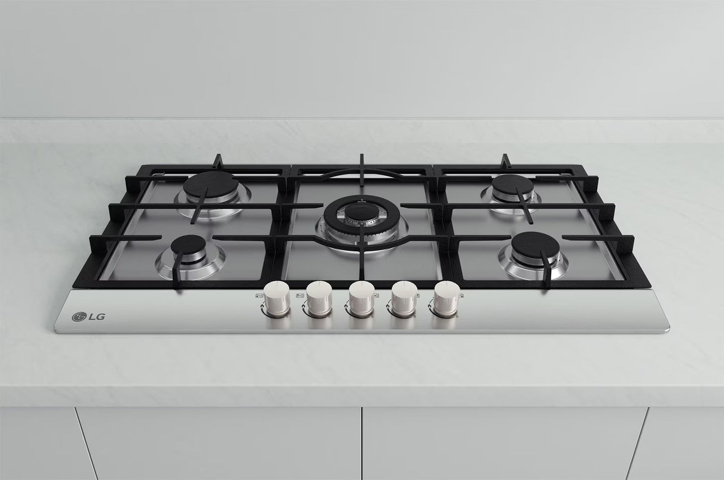 بوتاجاز بلت ان مسطح غاز ال جي - CG5Z3626S.CSTZEEC, فضي, 5, 90 سم