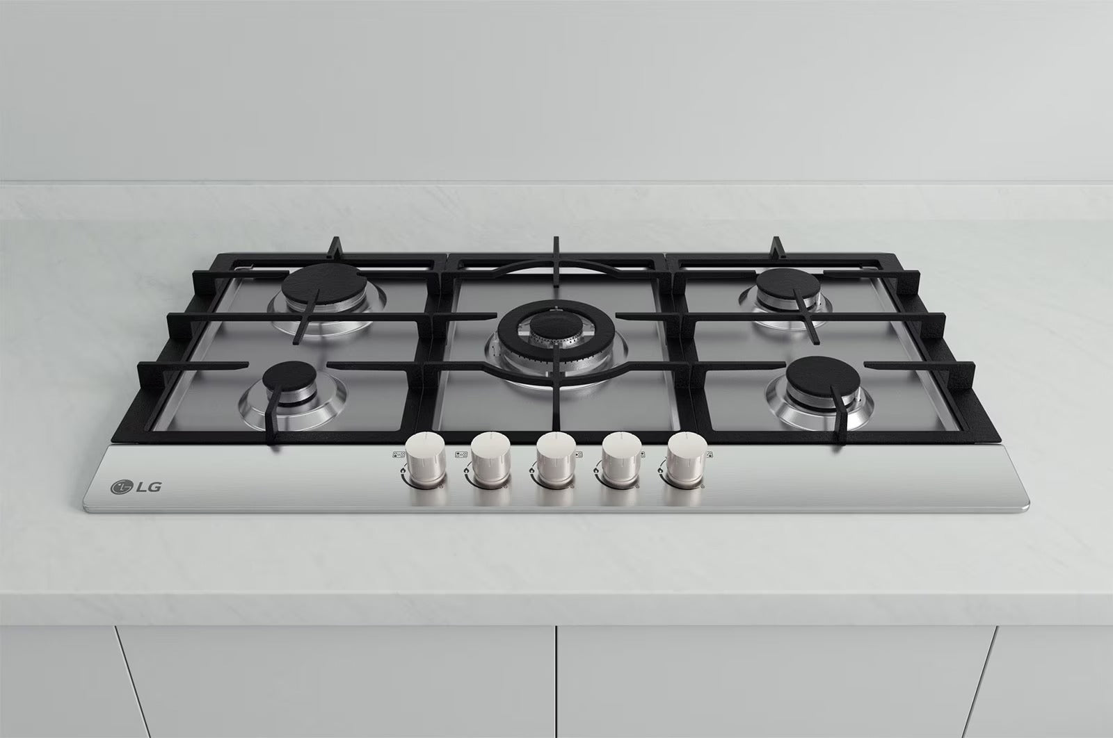 بوتاجاز بلت ان مسطح غاز ال جي - CG5Z3626S.CSTZEEC, فضي, 5, 90 سم